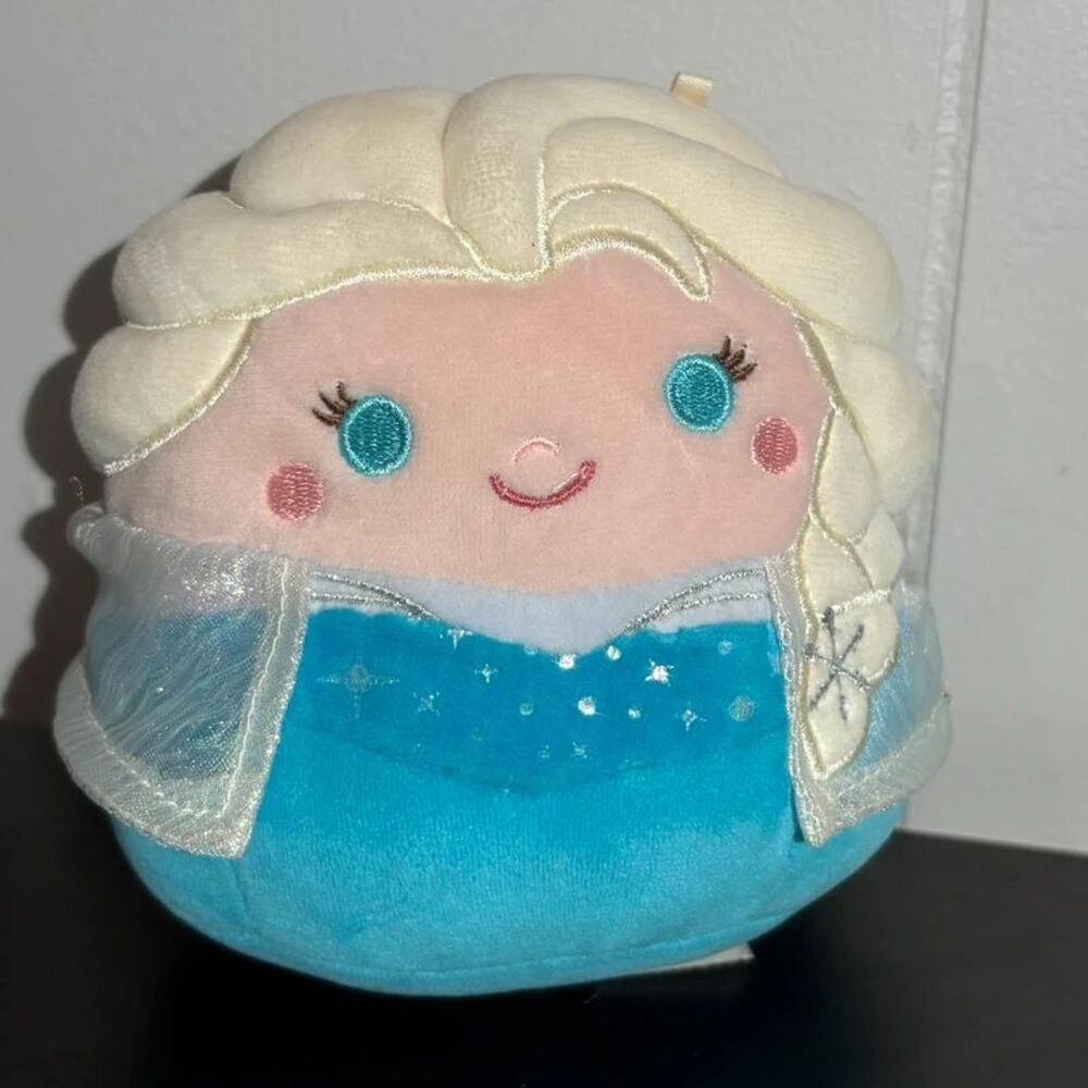 Squishmallows Elsa Disney Frozen Plush 5” Blue Dress No Tag